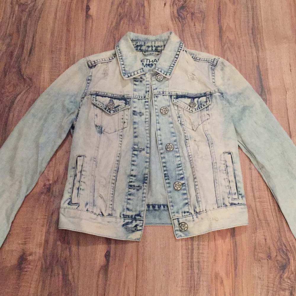 Distressed Denim Jacket - Picture 2 of 5